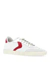 Voile Blanche Women's Ines Mesh Sneakers In White/red