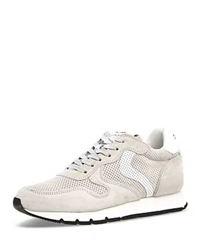 Voile Blanche Women's Julia 050 Lace Up Low Top Trainers In Beige