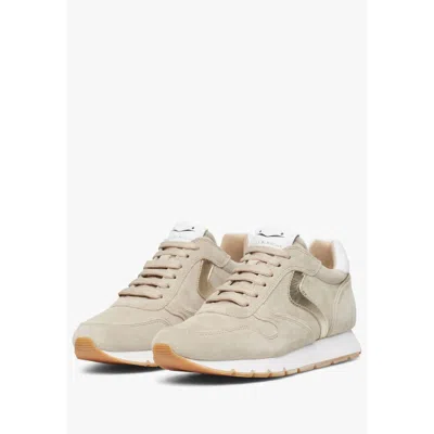 Voile Blanche Women's Julia Suede Sneaker In Metallic/ Slate Silver In Neutral