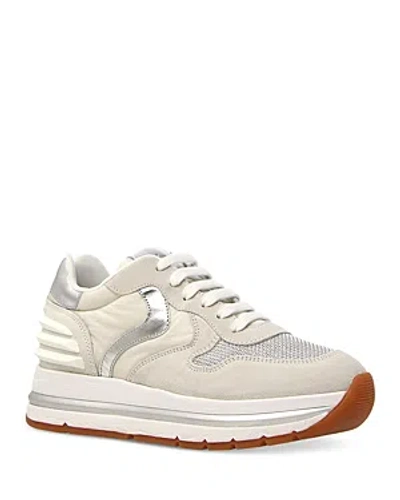 Voile Blanche Women's Maran Power Lace Up Low Top Sneakers In White