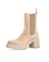 VOILE BLANCHE WOMEN'S NAPPA LEATHER BOOTS IN BEIGE
