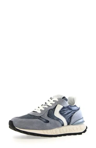 Voile Blanche Women's Paris Race Sneaker In Cloud Grey Blue In Multi