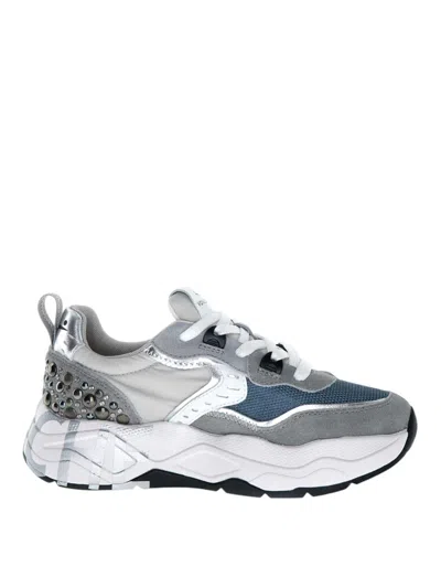 Voile Blanche Sneakers Grigio In Multi
