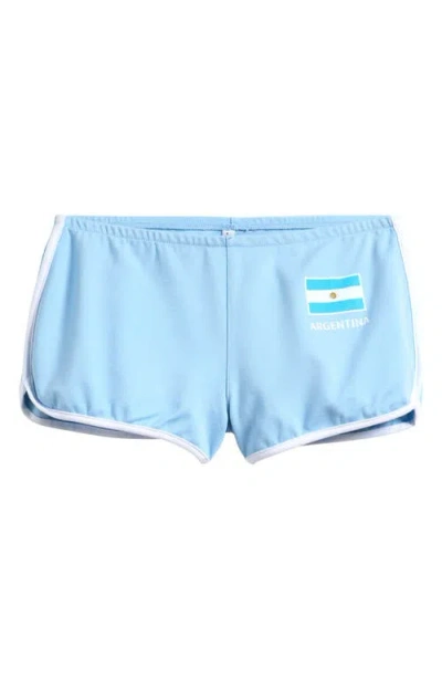 Voit Kids' Argentina Dolphin Hem Shorts In Blue