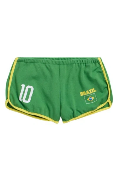 Voit Kids' Brazil Dolphin Hem Shorts In Green
