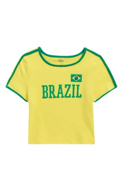 Voit Kids' Crop Graphic T-shirt In Multi