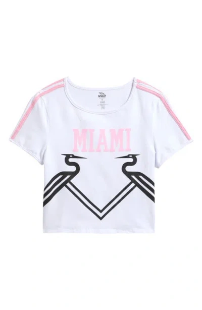 Voit Kids' Graphic Stretch Cotton Baby Tee In White