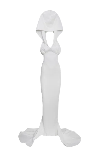 Vol Hooded Gown In Black