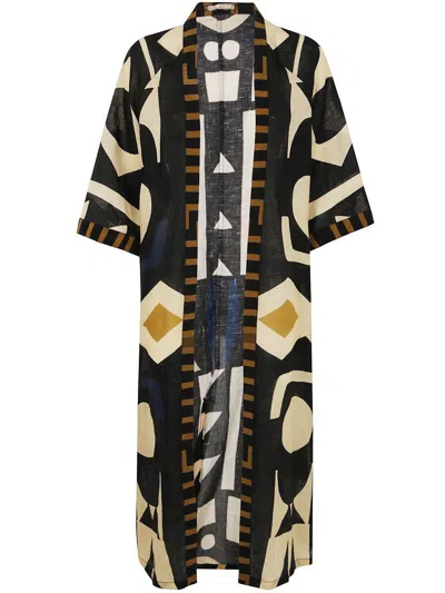 Volantis Cardy Linen Kaftan Jacket