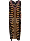 Volantis Roller Graphic-print Silk Kaftan In Multi