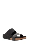 Volatile Campfire Two-strap Sandal In Black
