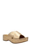 Volatile Edith Platform Sandal In Gold