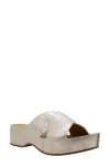 Volatile Edith Platform Sandal In Silver