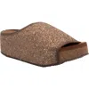 Volatile Festina Platform Slide Sandal In Bronze