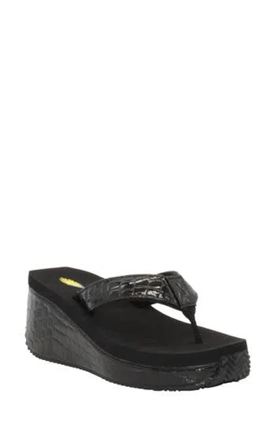 VOLATILE VOLATILE FRAPPACHINO WEDGE FLIP FLOP