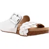 Volatile Morel Two-strap Wedge Sandal In White