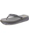 Volatile Palau Platform Flip Flop In Grey