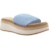 Volatile Portobello Platform Wedge Sandal In Blue