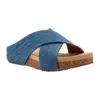 Volatile Women's Ablette Sandals In Denim In Multi