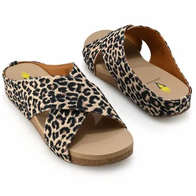 Volatile Women's Ablette Ultra Comfort Slip-on Crisscross Slides In Leopard In Animal Print