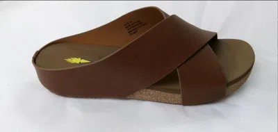 Volatile Women's Ablette Wedge Slip On Sandals In Tan In Brown