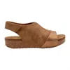 Volatile Aurelia Slingback Platform Sandal In Brown
