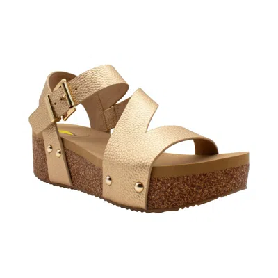 Volatile Women's Biloxi Sandal In Gold In Multi