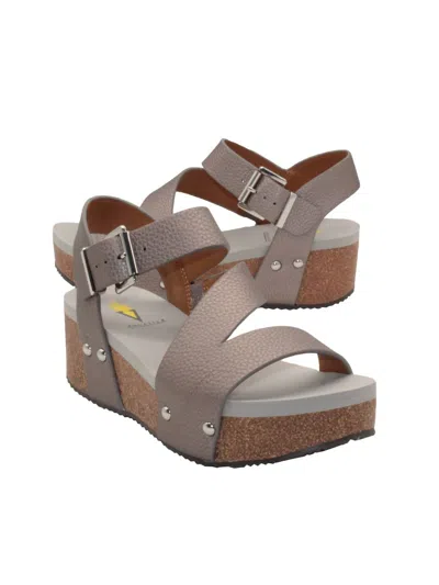 Volatile Women's Biloxi Sandal In Pewter In Silver