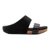 Volatile Campfire Two-strap Sandal In Black