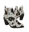 Volatile Women Mumba Boot In Black/white Cow In Multi