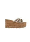 Volatile Solaris Platform Wedge Sandal In Multi