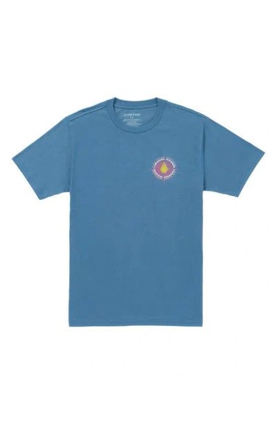 Volcom 1-800-stone Graphic T-shirt In Dark Blue
