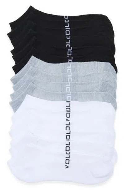 Volcom 8-pack Athletic No Show Socks In Multi
