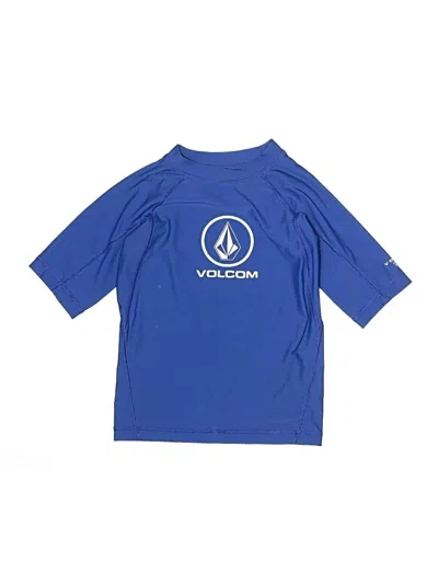 Pre-owned Volcom Kids' Active T-shirt In Blue
