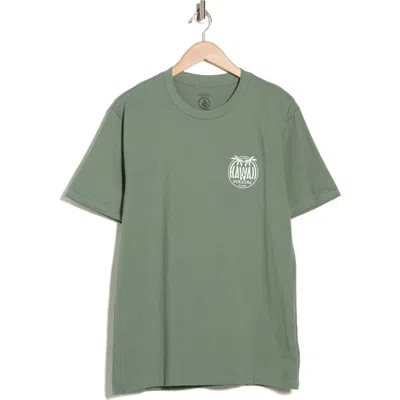 Volcom Aloha Hawaii Graphic T-shirt In Green