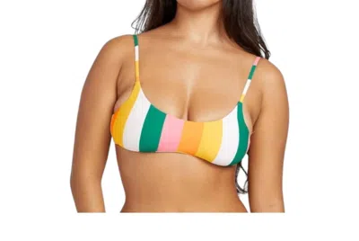Volcom Along Those Lines Bikini Top In Multi-color