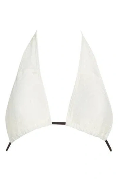 Volcom Baby Halter Bikini Top In White