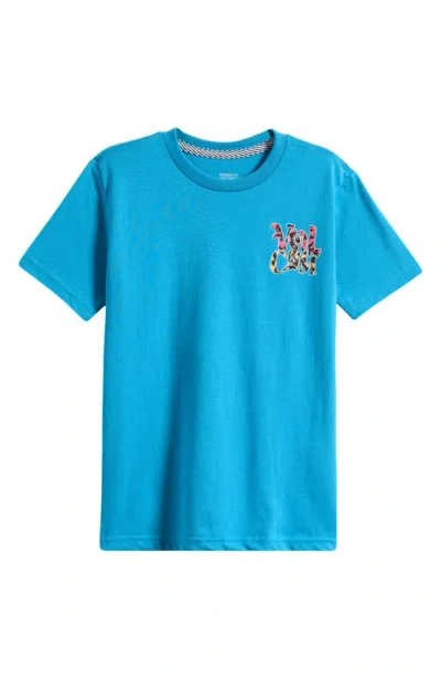 Volcom Baby Volcom Kids' Eye Warp Logo Graphic T-shirt In Blue Turquoise