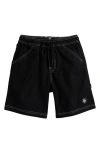 Volcom Baby Volcom Kids' Krafter Kombat Cotton Shorts In Black
