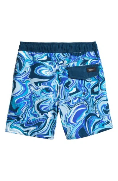 Volcom Baby Volcom Kids' Lido Swim Trunks In Navy