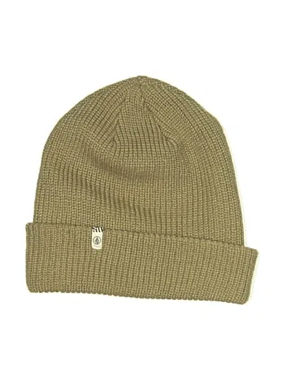 Pre-owned Volcom Beanie Hat In Tan