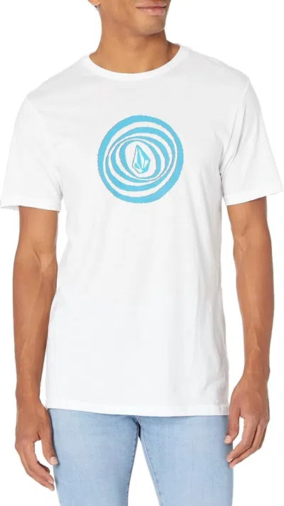 Volcom Big Blot Short Sleeve T-shirt In White In Multi