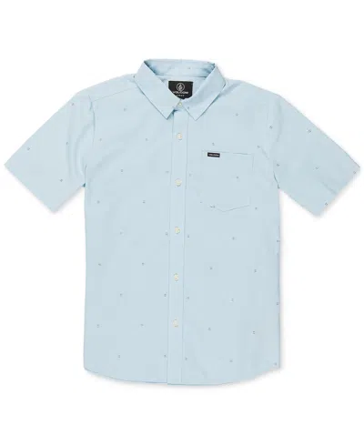 Volcom Big Boys Bankstone Button-down Shirt In Light Blue