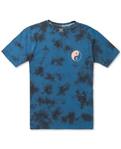 Volcom Kids' Big Boys Counterbalance Dye Graphic Cotton T-shirt In Dkb