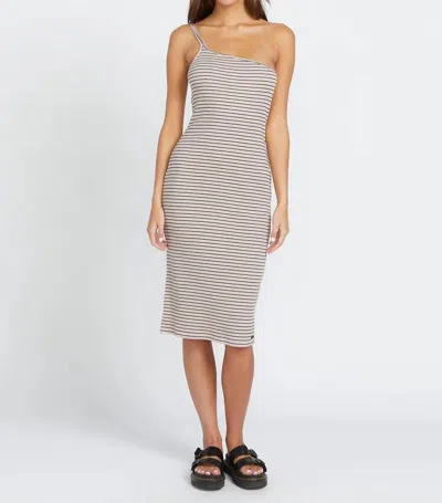 Volcom Big Island Energy Dress In Striped In Multi