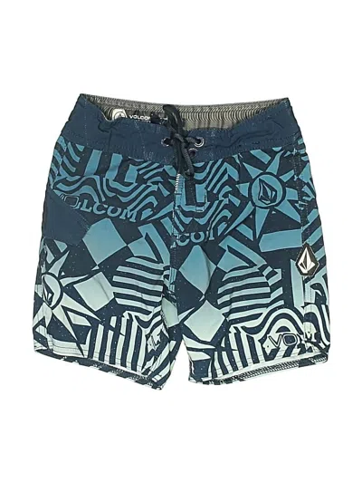 Pre-owned Volcom Kids' Board Shorts In Blue