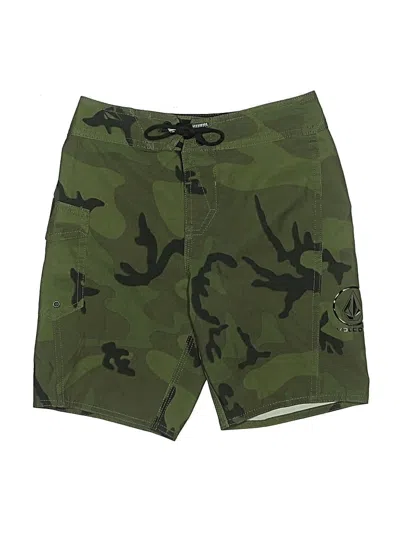 Pre-owned Volcom Board Shorts In Green