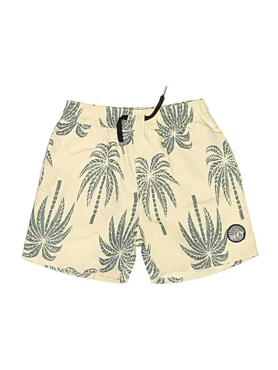 Pre-owned Volcom Kids' Board Shorts In Tan