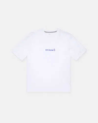 Volcom Kids' Boy's Weirdcard Short Sleeve Tee In White