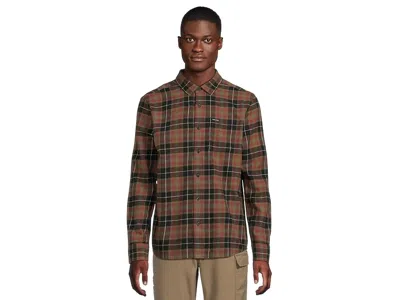 Volcom Caden Plaid Long Sleeve In Black